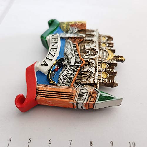Imán decorativo 3D souvenir Venecia 6 × 8.5 cm miniatura 4