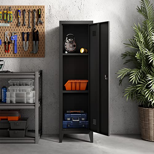 Image of MIOCASA Metal Cabinet Home Office Storage Cabinets with Doors and Shelves Lockable File Cabinet Organizer Coat Lockers for Kids