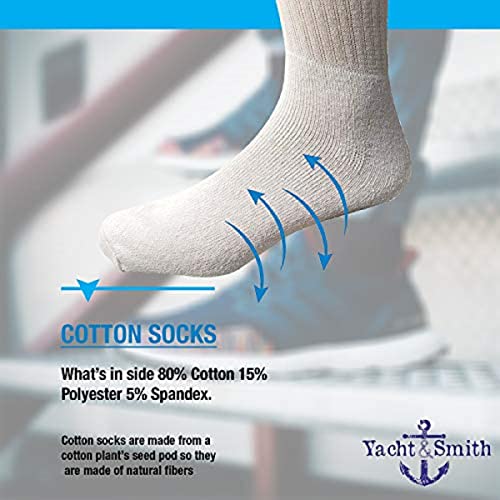 SOCKS'NBULK 60 Pairs Mens Wholesale Bulk Sports Crew Socks, Athletic Socks Case Pack Options4