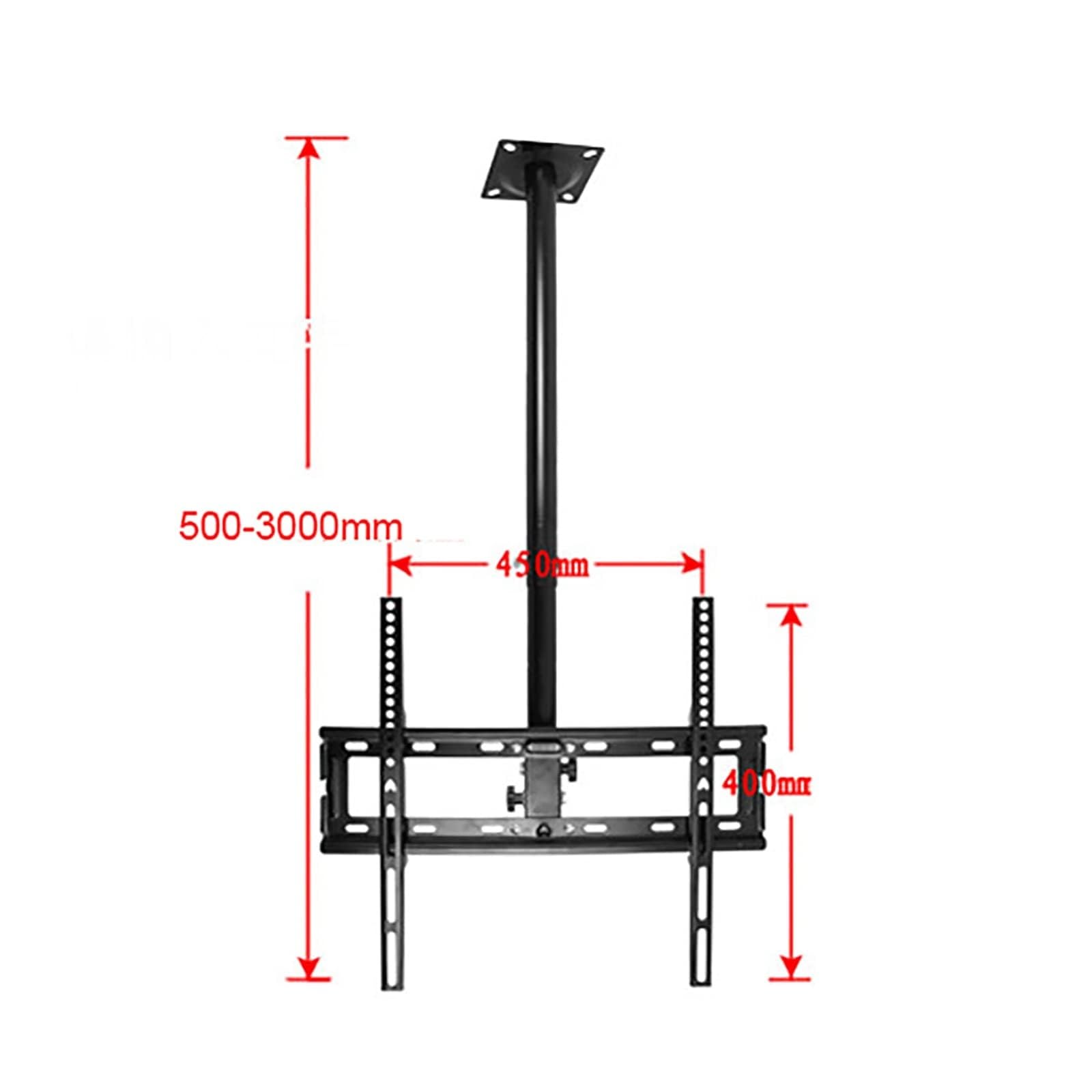 Supporto TV regolabile per schermi piatti da 32 a 55 pollici, carico massimo 50 kg, VESA 400 x 400 mm, design versatile per casa o ufficio