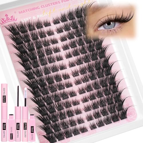 Fairy Lash Clusters Kit Wispy Cat Eye Lash Extensions Kit Natural...