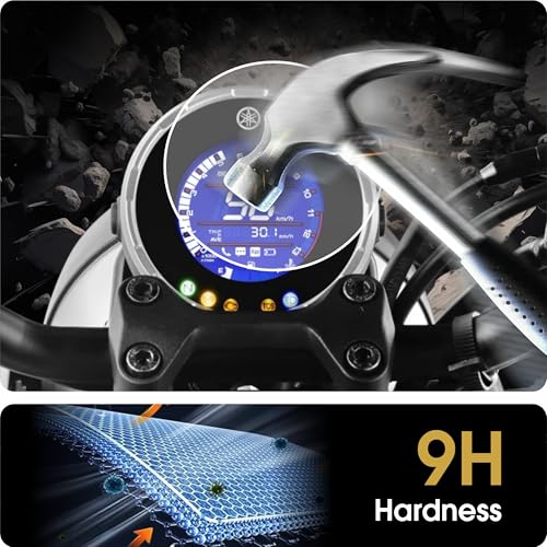Image of Spartan Shield [2 PACK Digital Meter Screen Guard For YAMAHA XSR 155 || Speedometer TFT Display Protector | Scratch Resistant | Xsr155 Instrument Cluster Cover Accessories 2025+ [Not Tempered Glass]