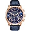 Bulova Wilton – Reloj clásico Wilton de 3 manecillas y 21 joyas para hombre, reserva de marcha de 60 horas, manecillas luminosas, apertura abierta, marcadores de números romanos con cristal de zafiro