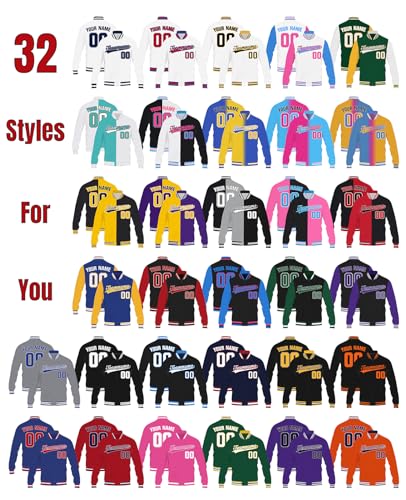 Custom Varsity Jacket Personalized Baseball Jackets Men Women Youth Customized Name Number Logo2