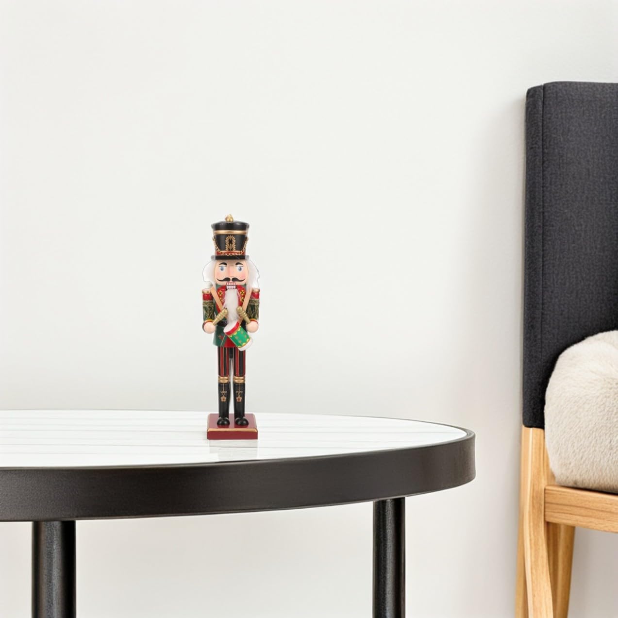 Angoily Adorno Navideño de Madera para Escritorio, Figura Clásica y Festiva con Excelente Artesanía para Ambiente de Navidad Estilo Aleatorio