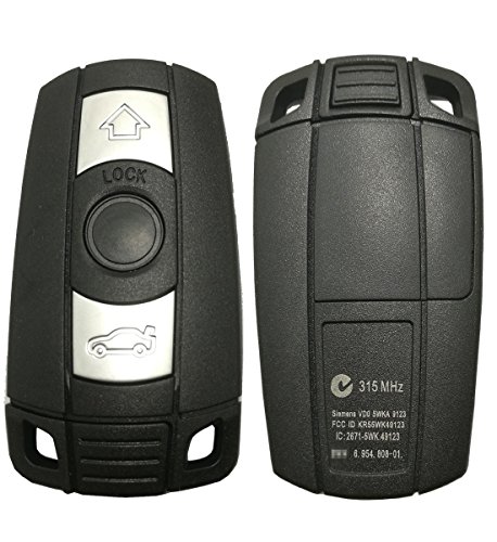 Reparar llave BMW Serie 1 3 5 E92 solución a botones desgastados carcasa nueva