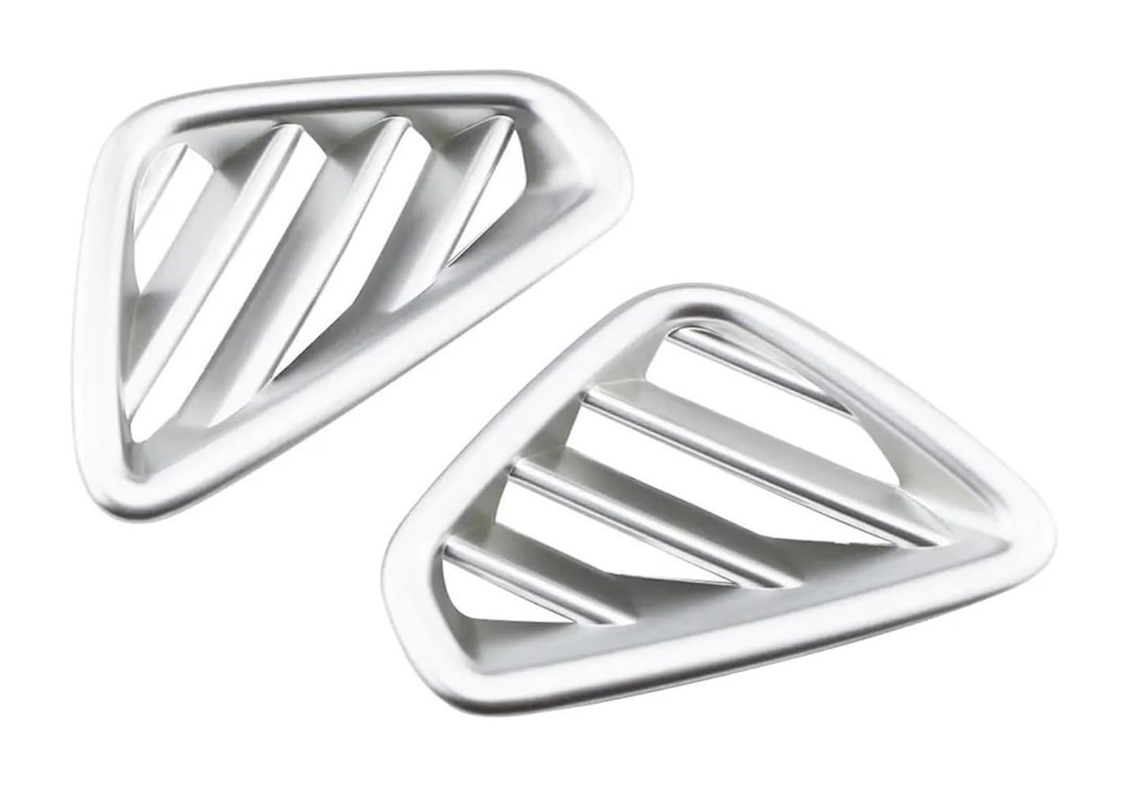 Air Vent Outlet for Hyundai for Kona for Encino for Kauai 2018 2019 2020 Car Front Air Conditioning Outlet Vent Cover Trim Sticker 2Pcs(2pcs Silver)