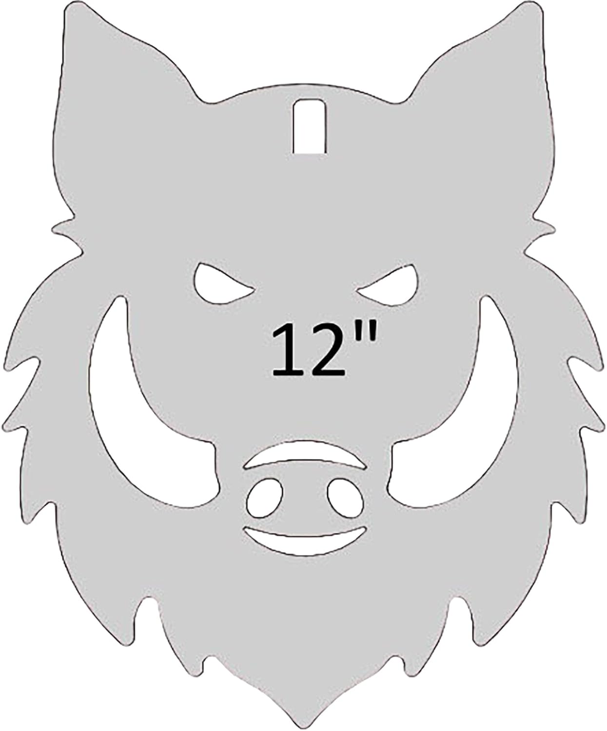 Birchwood Casey 1-Hole AR500 Silhouette Target, 3/8" Thick Metal Shooting Targets