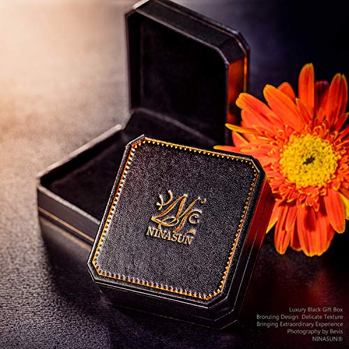 Ninasun Green Crystal Necklaces For Women Cube Pendant Sterling Silver Jewelry Birthday Gifts For Her Mom Mother Daughter Wife Girls Christmas Mothers Valentines Day Graduation Healing Emerald #TOP5