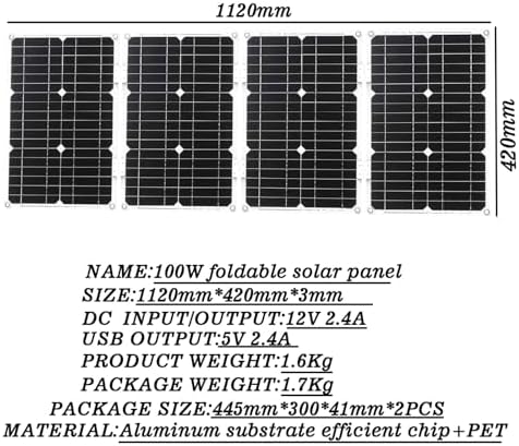 8000W Solar Inverter Kit - 12V/24V/48V/60V to 110V/220V Converter with 30A Charge Controller & 100W Solar Panel - Ideal for Home & Outdoor Power Solutions