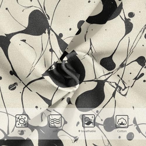 Girls Underwear Soft Cotton Black White Stripes Kids Panties in Sizes 2/3t, 4t, 5t, 6 and 83