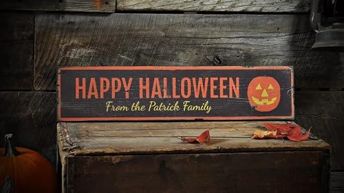 Fall Decor Signs Front Porch Sign Pumpkin Decor Halloween Sign Vintage Metal Sign 16x6inch Tin Sign Plaque Poster for Garage Bar Bar Family Man Cave Wall Decor