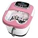 Heated Foot Spa Bath Tub - Pedicure Jacuzzi Soaker Massager with Electric Heat and Jets | Bubble Wave | Red Light Therapy - All in One Foot Soak Basin Set for Feet Relaxation and Stress Relief
