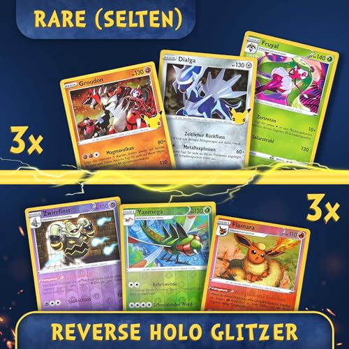Pokemon Karten deutsch 50 Verschiedene 3 Seltene 3 Holo 1 zufällige Pikachu, Glumanda, Dedenne oder Evoli Sammelkarten Originale Pokemon Karten aktuelle Sets 100 Heartforcards® Card Guard Kartenhüllen – Bild 3