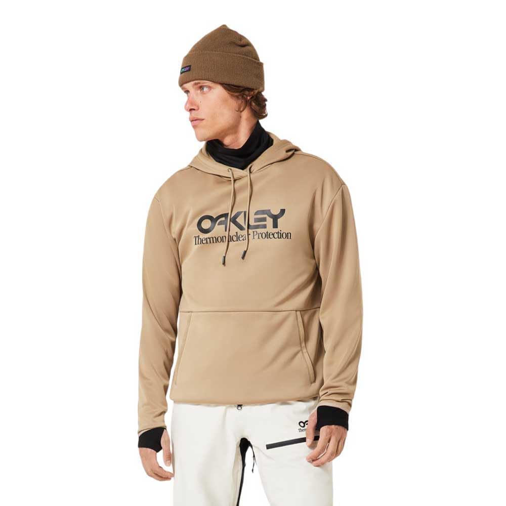 Oakley Men's Rider Long 2.0 Hoodie, Pebble, L