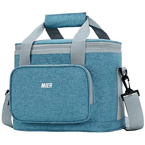 MIER 16 Can Large Insulated Lunch Bag for Women, Soft Leakproof Liner, Ocean