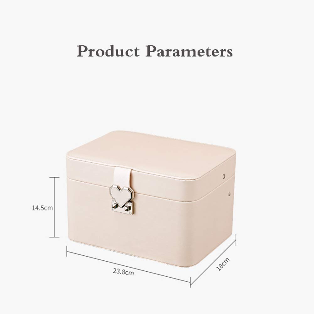 Beau Sac de Maquillage avec Cloisons Amovibles Sac de Rangement cosmétique Trousse à Maquillage Beauty Case pour Pinceaux de Maquillage Vernis à Ongles ect Hermétique