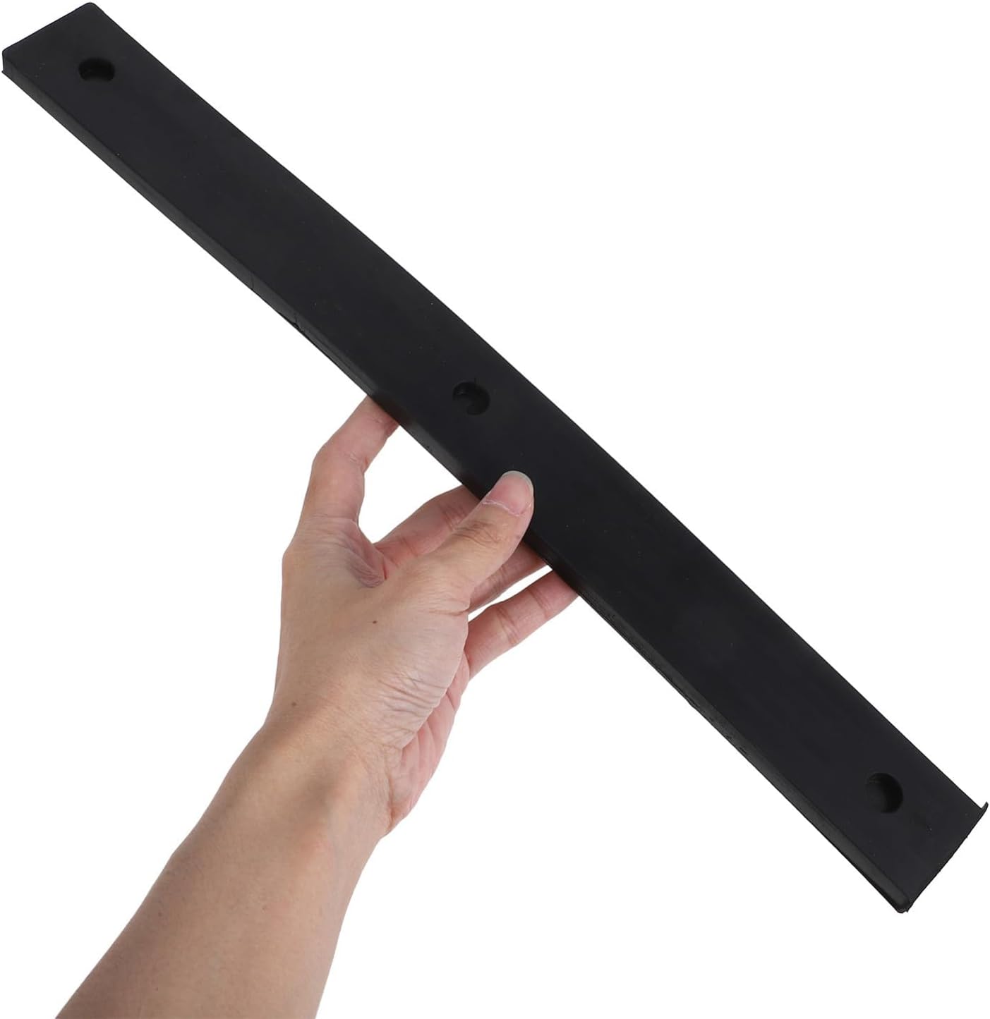 Rubber Shock Absorber Pad with Steel Plate Insert, Anti-Vibration Damping Strip for Shelving, 2pcs 40cm X 4.2cm X 1cm, Noise Reduction and Vibration Absorption Pads for Furniture