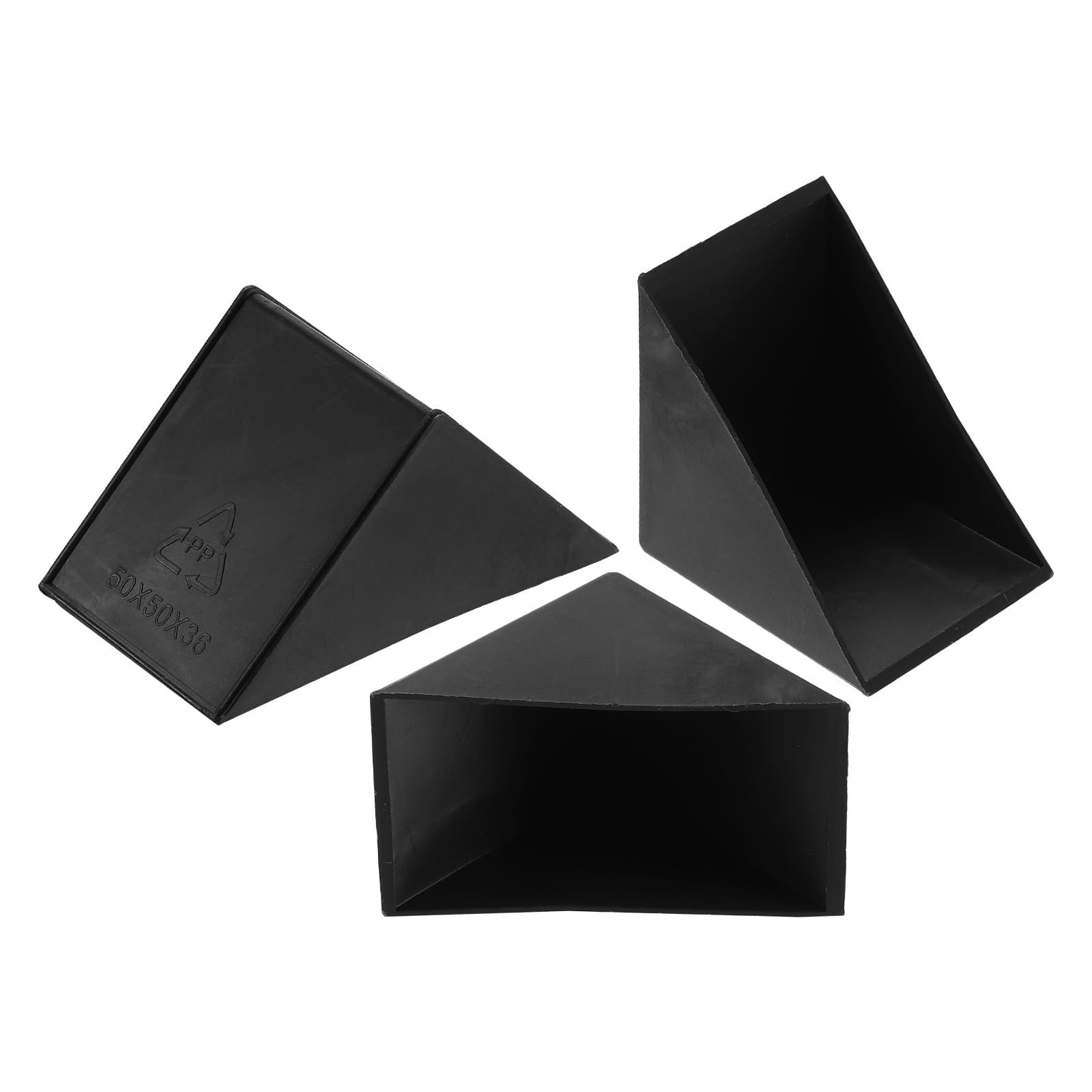 uxcell 8Pcs Plastic Corner Protectors 36x66mm Right Angle Shape Glass Corner Guards Cushion for Corner Protection of Glass, Mirror, Tile, Black