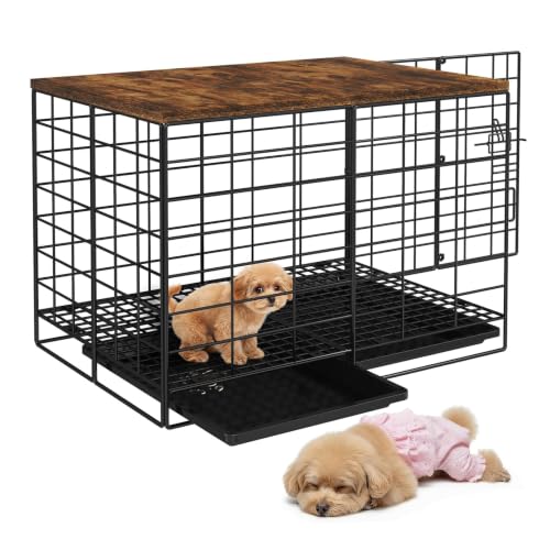 24-Inch Small Dog Crate for Dogs Under 20 lbs