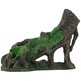 SUPVOX 魚とエビの隠れ家にな樹脂製ツリールート魚槽装飾品 水槽用中空樹洞オーナメント 水中生物のための な淡水 海水対応観賞魚レイア