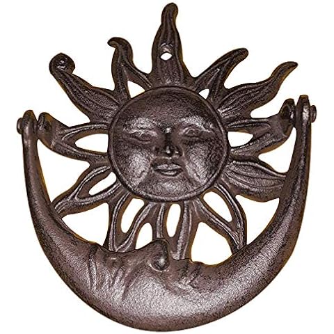 Sun and Moon Cast Iron Door Knocker Cover