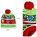 2 Pack Christmas LED Light-up Knitted Beanie Hat Colorful with 3 Flashing Modes for Holiday Xmas Christmas Party Supplies(One Size Fits More)