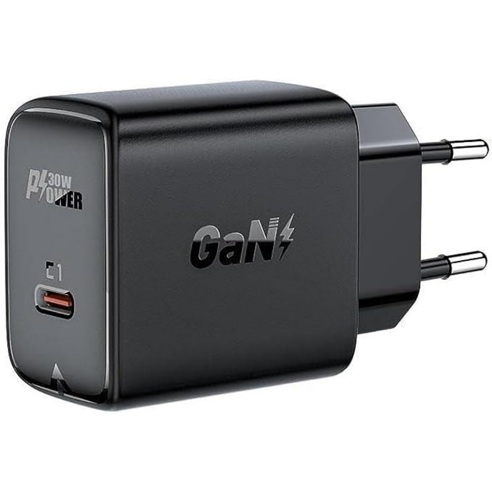 ACEFAST Caricabatterie da Parete A21 30 W GaN USB-​C (Nero)