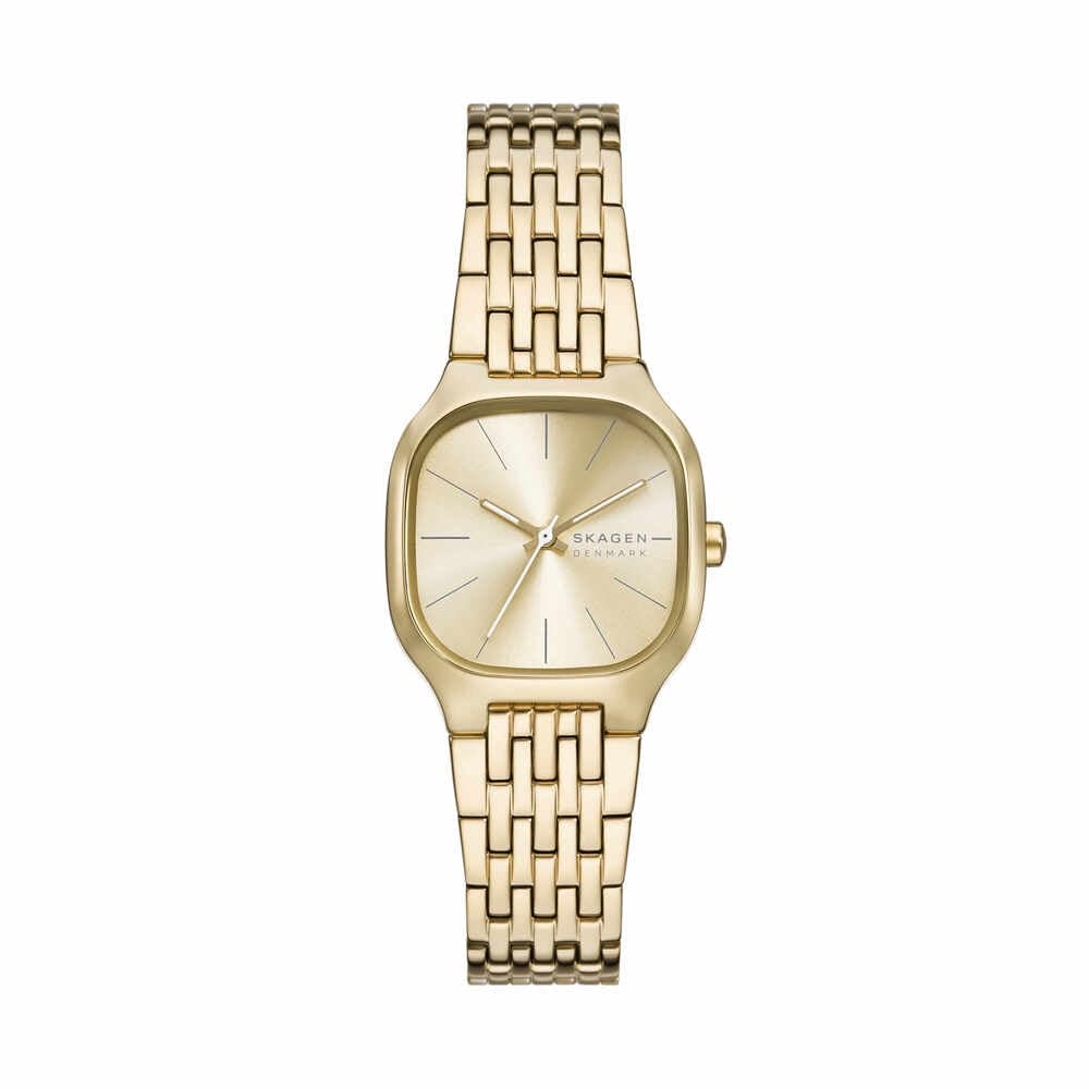 Skagen Mellem Lille Watch for Women, Quartz Three Hand Movement with Stainless Steel Strap