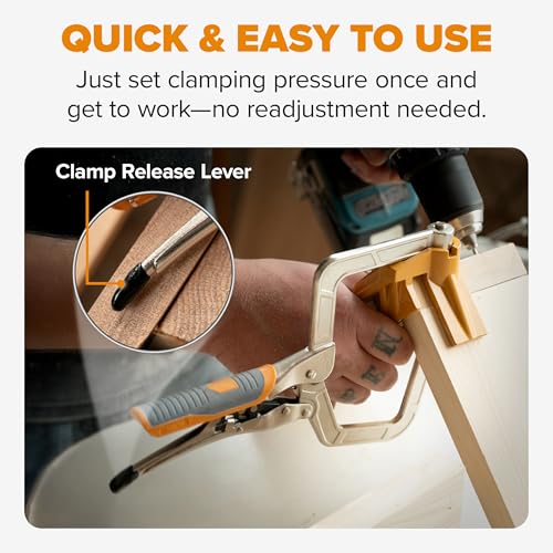 Image of Bora BR-G070101 90 Degree Corner Clamp - Gripped