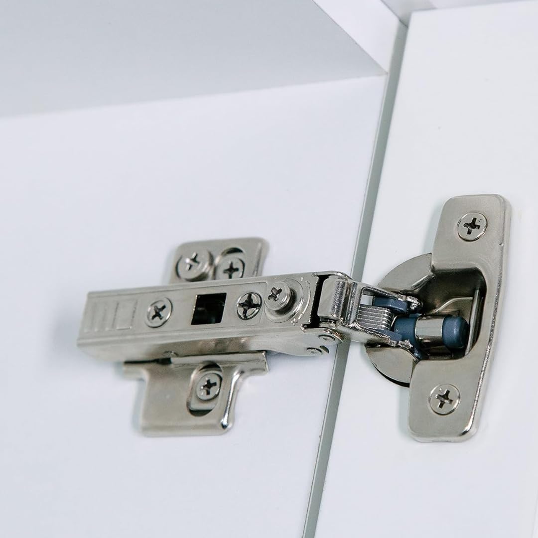 2 Pack 4-inch Cabinet Hinges, Soft Close Kitchen Cupboard Door Hinge - Image 3