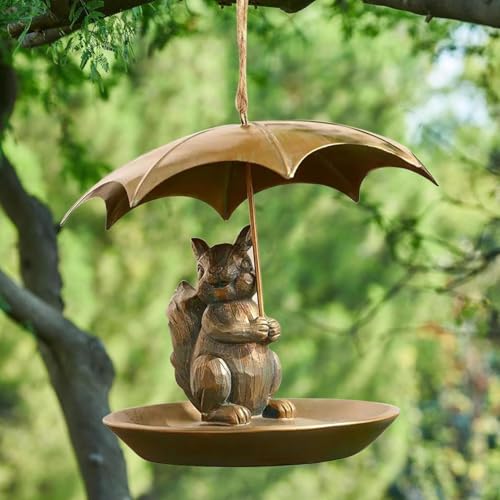 Mangeoire pour écureuil durable protégeant les graines de la pluie fine