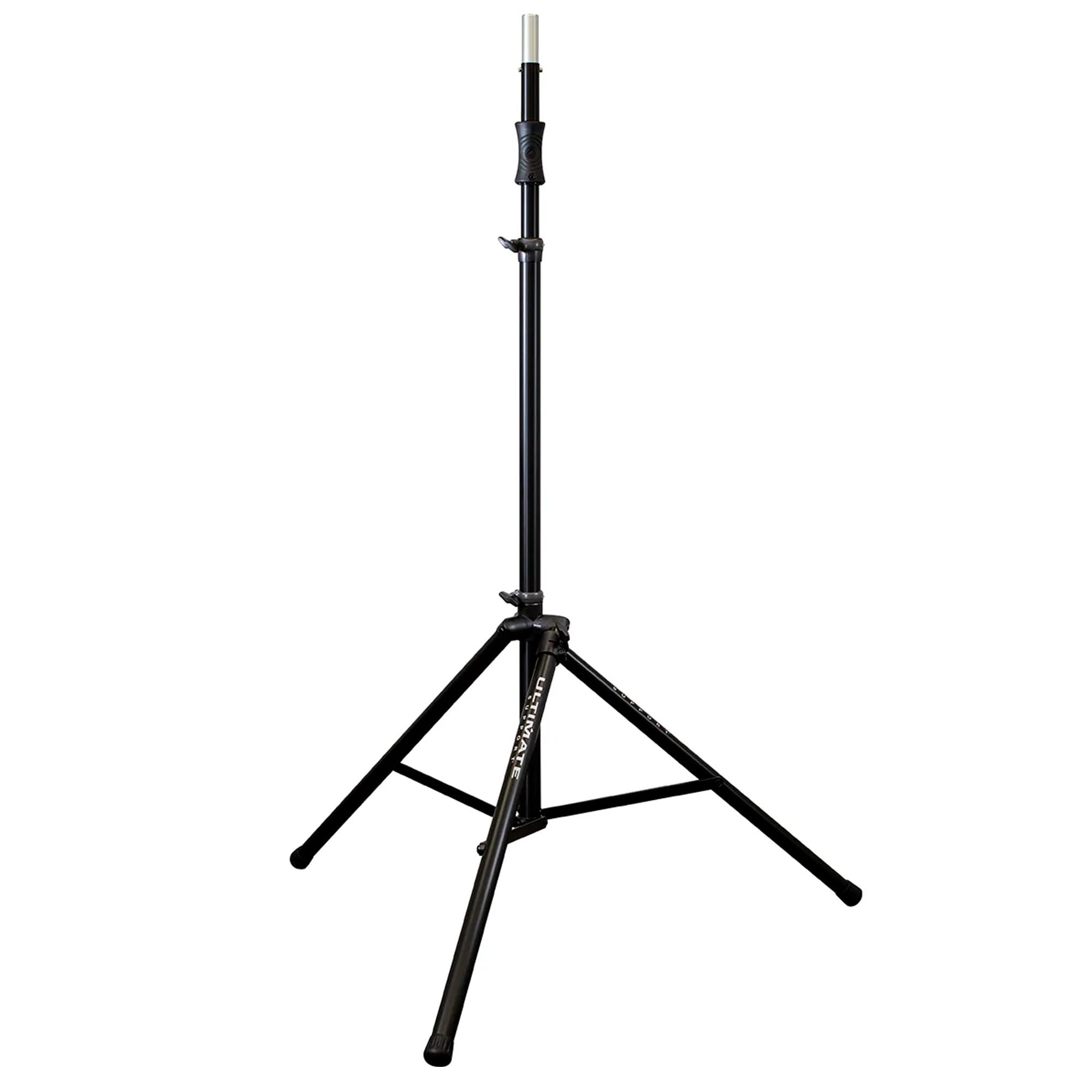 Ultimate Support TS-110BL Tall Speaker Stand with Leveling Leg, Air-Lift - Tek Alüminyum Hoparlör Standı | Sehpası - Ekstra Yükseklik & Düzleştirme Bacakları Dahil