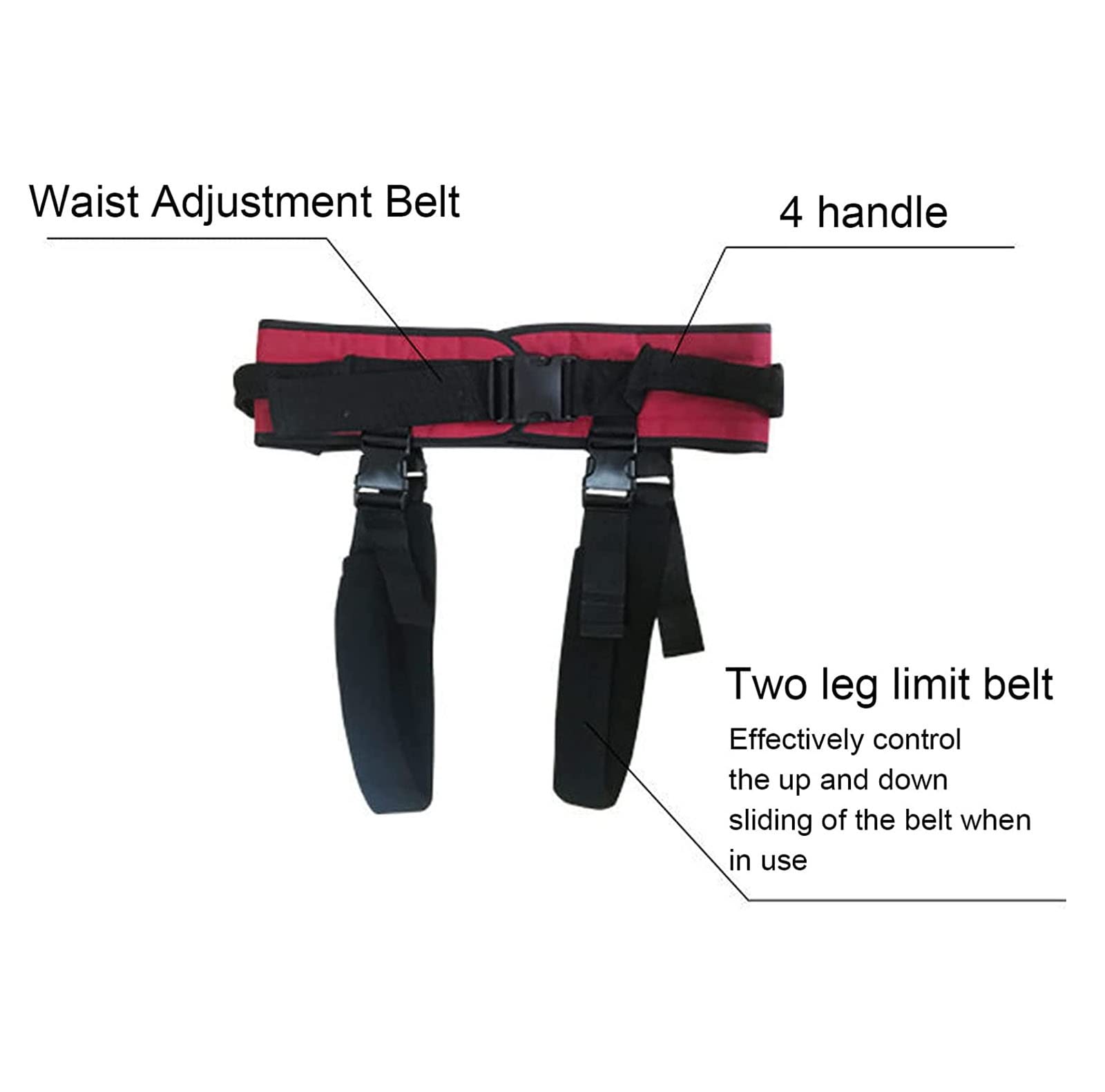 CEEBUS ArnéS ElevacióN Paciente Cuerpo Completo Cinturón de Transferencia, Cinturón de Marcha con Asas, Correas de Asistencia Médica, para Silla de Ruedas, Movilidad y Discapacidad. (Size : L)