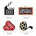 Big Dot of Happiness Red Carpet - Clapboard, Movie Tickets, Film Reel Decorations, DIY Film Night Party Essentials, Glamorous Red Carpet Decor - Set of 20