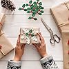 MAGICLULU 100Pcs Artificial Holly Berry and Leaves Mini Christmas Red Holly Berries for Crafts Applique Xmas Garland Wreath Present Box Wrapping Decor 5CM #3