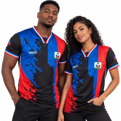 Fox & Fury Haiti Flag Soccer Jersey