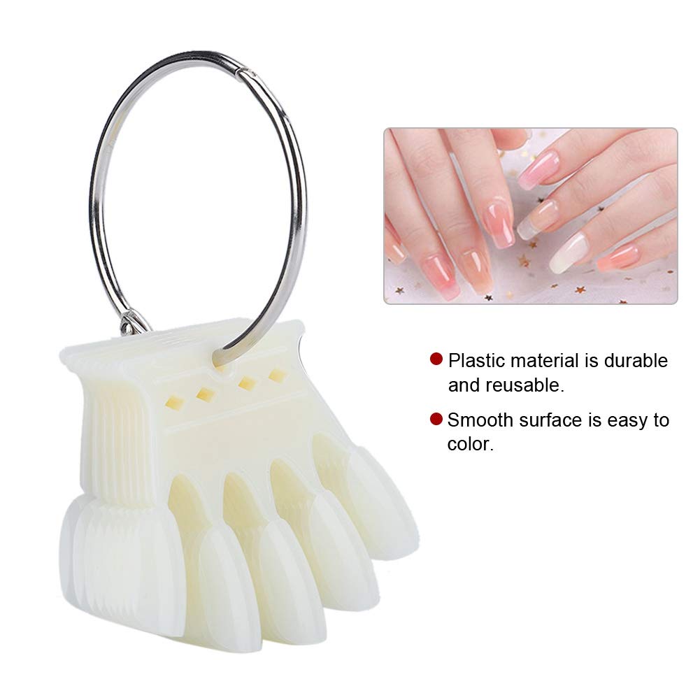 50Pcs Nail Sticks, Nail Art Practice Tips Manicure Polish Gel Color Display Nail Polish Showing Tool Nail Art Tips()