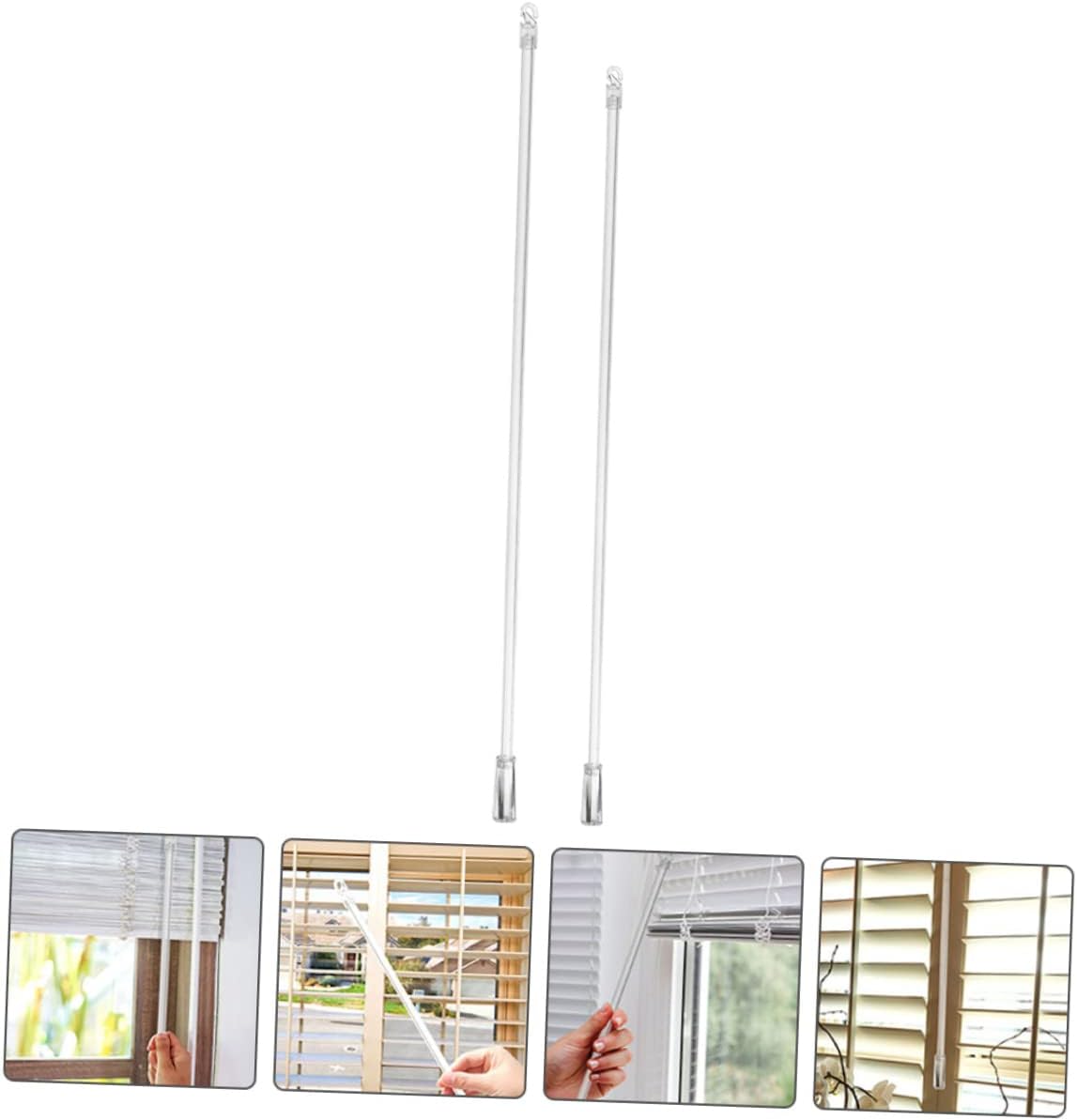 Ciieeo 4pcs Portable Blind Rod Hook Blind Accessories Window Tilt Wand Stick Hook for