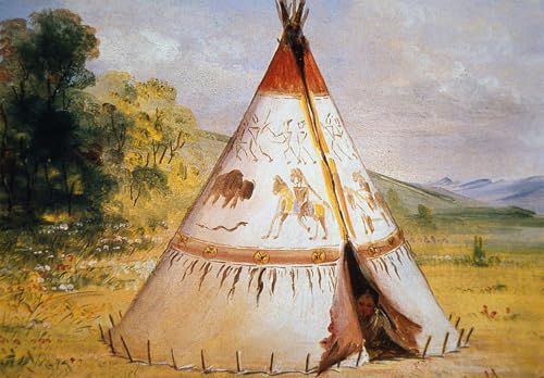Tableau toile George Catlin de qualité supérieure pour galerie privée
