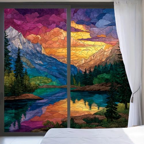 Vinilo Decorativo Adhesivo Escena Lago Natural 2 Pzas miniatura 6