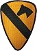 Papapatch 1st Cavalry Division Unit US Army Armed Forces Sewing Iron on Embroidered Patch (IRON-1ST-CAVA-YL)