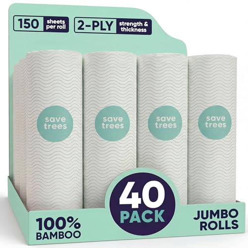 Save Trees Bamboo Paper Towels 40pk - 100% Bamboo, FSC-Certified