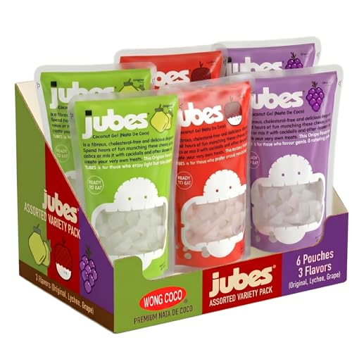 Jubes Nata De Coco Pack of 6 (Assorted Combo)