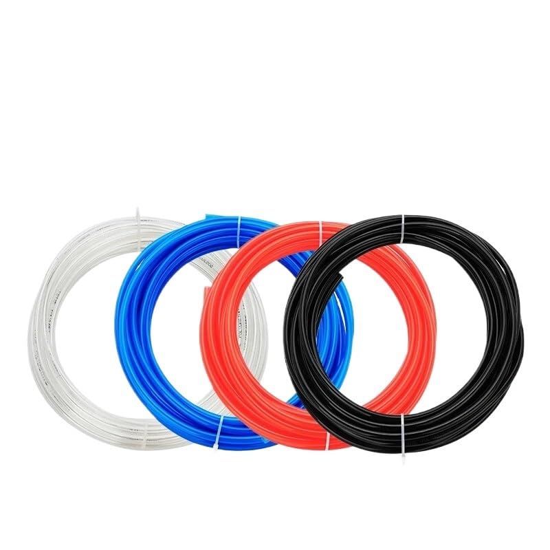 Tubo de manguera de aire de poliuretano neumático, tubo de PU de 10 metros(Clear,12x8mm 10Meter)