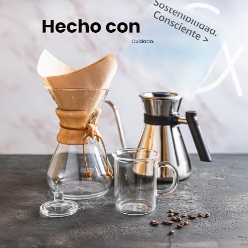 Miniatura 7 de Chemex Papel Filtro Plaza Dobladas 100 Piezas 5-10 Tazas