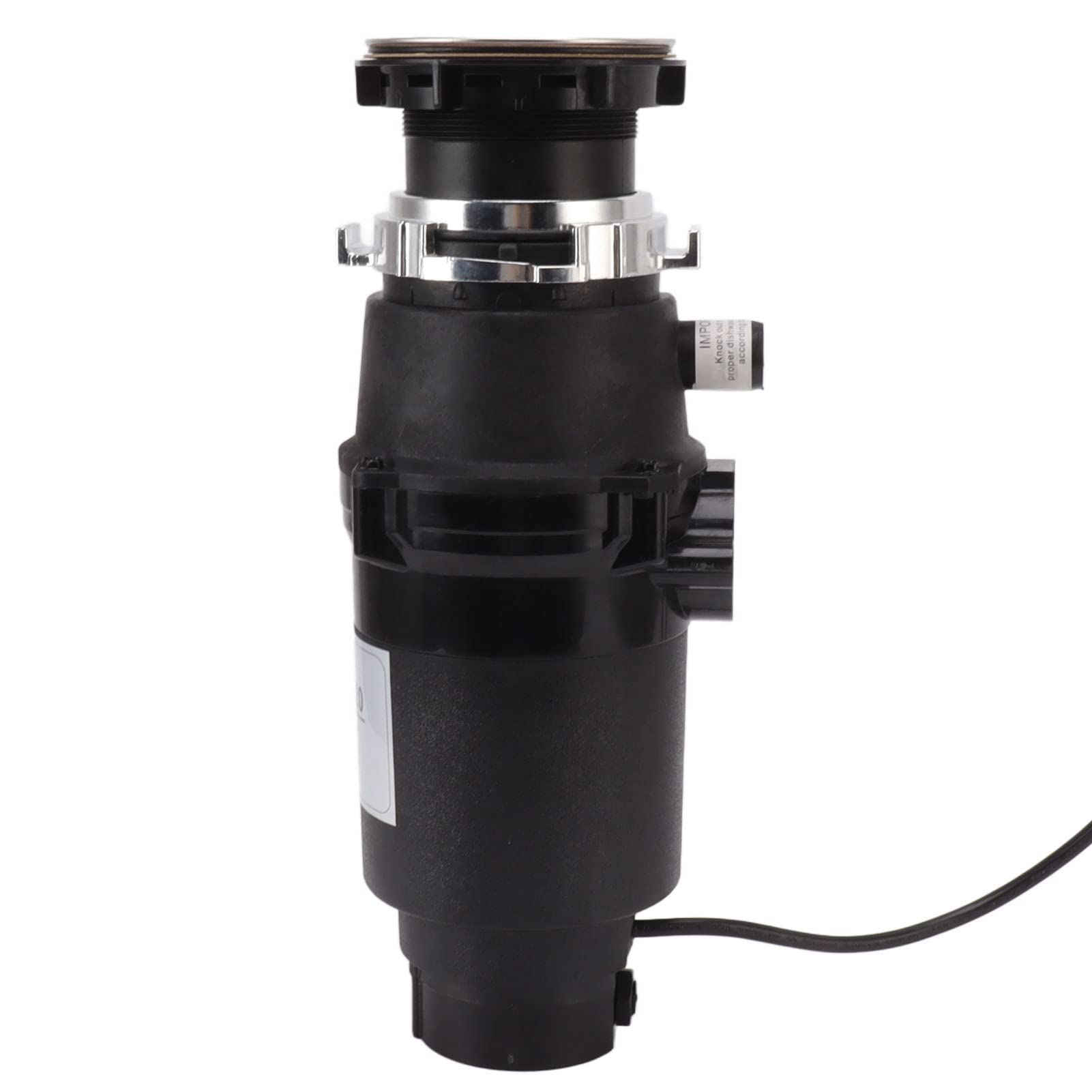 Triturador de Residuos 1050ml Capacidad 1/2 370W, Acero Inoxidable y de Reinicio por Sobrecarga para Fregadero de Cocina, Instalación Sencilla