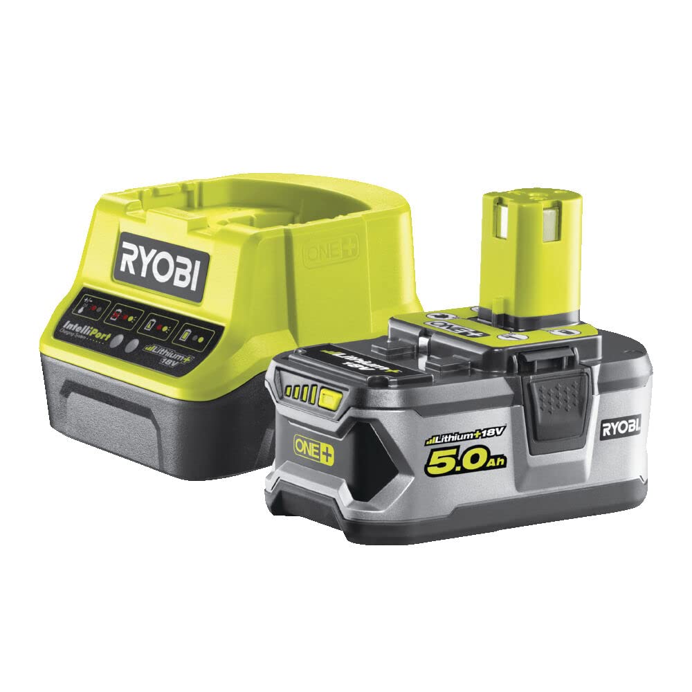 Batterie RYOBI 18V Lithium-ION One+ 5.0 Ah - 1 Chargeur Rapide RC18120-150G
