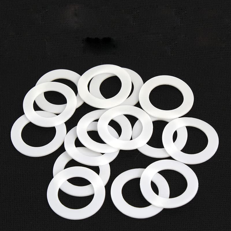 Generic 6pcs 42mm*37mm*1mm PTFE Washer Gasket Ring Flat high Temperature Resistance washers gaskets Poly Tetra fluoroethylene