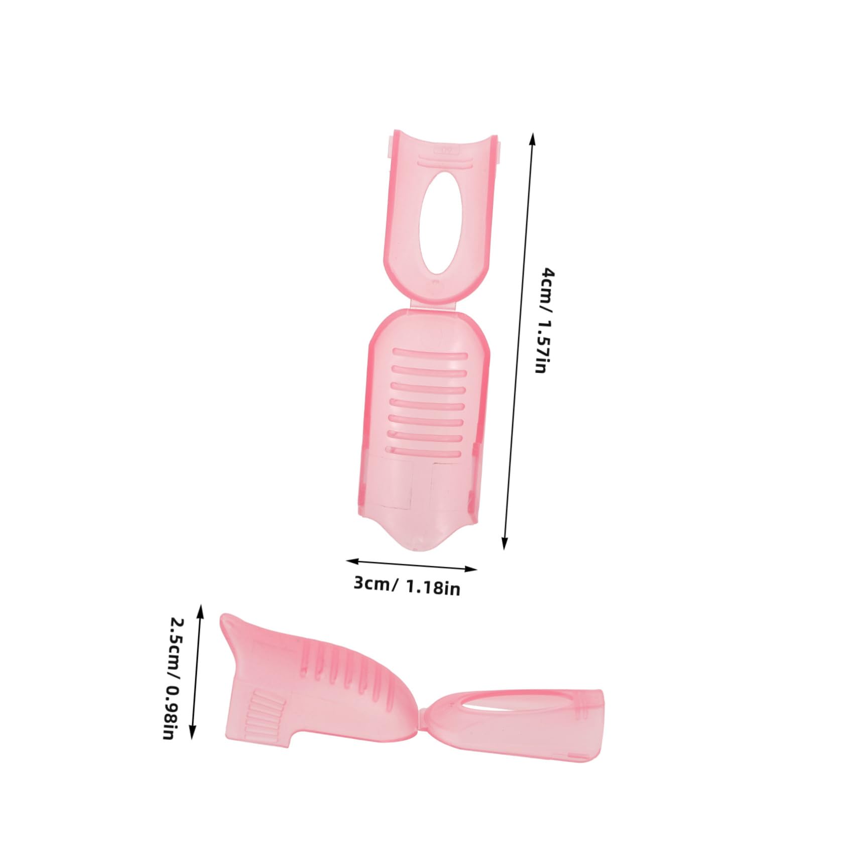 SAFIGLE Adjustable Size Nail Polish Remover Wrap Tool 10pcs Plastic Clip Professional Nail Polish Remover Wrap